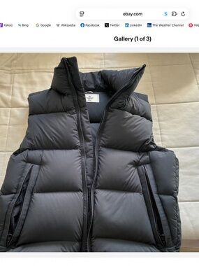 Reigning Champ MATTE RIPSTOP TRAINING GOOSE DOWN VEST - Small